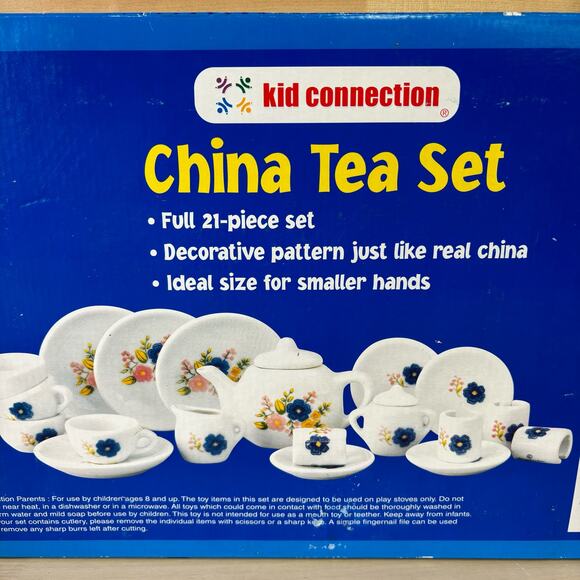 Kid Connection China Tea Set 21-Piece NEW - Picture 2 of 5